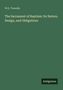Text: "W.K. Tweedie. The Sacrament of Baptism: Its Nature, Design, and Obligations". Unten steht "Antigonos". Hintergrund: grün., Buch