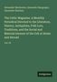 Buchtitel auf grünem Hintergrund: "The Celtic Magazine. A Monthly Periodical..." Autoren: Alexander Mackenzie u.a. "Antigonos" rechts unten., Buch