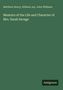 Oben stehen die Namen Matthew Henry, William Jay, John Williams. Titel: "Memoirs of the Life and Character of Mrs. Sarah Savage". Unten rechts steht "Antigonos". Der Hintergrund ist dunkelgrün.