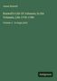 Text: "James Boswell. Boswell's Life Of Johnson; In Six Volumes, Life 1776-1780. Volume 3 - in large print. Antigonos." Auf grünem Hintergrund.