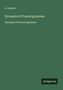 A. Roulier: Synopsis of French grammar, Buch