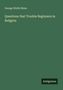 Grüner Hintergrund, Text: "George Wolfe Shinn. Questions that Trouble Beginners in Religion." Unten rechts: "Antigonos".
