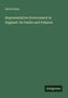 David Syme, "Representative Government in England. Its Faults and Failures". Grüner Hintergrund, unten rechts Logo: Antigonos., Buch
