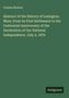 Charles Hudson: Abstract of the History of Lexington, Mass. From its First Settlement to the Centennial Anniversary of the Declaration of Our National Independence. July 4, 1876, Buch