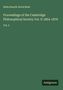 Niels Henrik David Bohr. Proceedings of the Cambridge Philosophical Society Vol. II 1864-1876. Vol. 2. Grüner Hintergrund., Buch