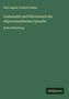 „Karl August Friedrich Mahn, Grammatik und Wörterbuch der altprovenzalischen Sprache, Erste Abtheilung.“ Grüner Hintergrund.