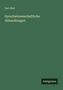 Carl Abel: Sprachwissenschaftliche Abhandlungen, Buch