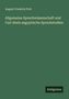 August Friedrich Pott: Allgemeine Sprachwissenschaft und Carl Abels aegyptische Sprachstudien, Buch