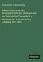 Grüner Hintergrund, Titel: Akademie der Wissenschaften; Inhalt: Verzeichnis 1871-1885; unten rechts steht "Antigonos".