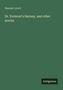 Buchcover mit grünem Hintergrund. Oben steht "Hannah Lynch". Titel: "Dr. Vermont's fantasy, and other stories". Unten: "Antigonos"., Buch