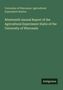 "Nineteenth Annual Report of the Agricultural Experiment Station of the University of Wisconsin," grüner Hintergrund., Buch