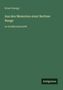 "Ernst Georgy, Aus den Memoiren einer Berliner Range, in Großdruckschrift. Dunkelgrüner Hintergrund, 'Antigonos' Logo unten.", Buch