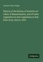 Charles Felton Pidgin. Titel: "History of the Bureau of Statistics of Labor of Massachusetts". Grün, schlichtes Design., Buch