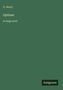 "O. Henry. Options in large print. Antigonos." Grüner Hintergrund, minimalistisches Layout., Buch
