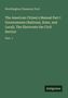 Grüner Hintergrund, weißer Text: "Worthington Chauncey Ford - The American Citizen's Manual Part I." Unten rechts steht "Antigonos"., Buch