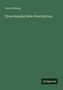 Text: "Oscar Oldberg, Three Hundred New Prescriptions, Antigonos." Dunkelgrüner Hintergrund, schlichtes Design., Buch
