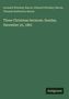 Leonard Woolsey Bacon und andere. "Three Christmas Sermons. Sunday, December 25, 1881." Antigonos-Logo unten.