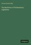 Text: "Thomas Erskine May", "The Machinery of Parliamentary Legislation", "Antigonos". Grüner Hintergrund.