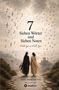 "7 Sieben Wörter und Sieben Noten" in Deutsch und Arabisch. Zwei Frauen gehen auf einem Pfad, umgeben von Noten und Buchstaben., Buch