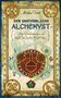 Buchtitel: "Der unsterbliche Alchemyst: Die Geheimnisse des Nicholas Flamel" von Michael Scott. Verschnörkelte Symbole., Buch