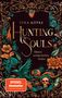 Zu lesen sind die Worte: "Tina Köpke, Hunting Souls, Unsere verräterischen Seelen." Opulentes Blumen- und Tierdesign mit Totenkopf.
