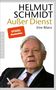 Helmut Schmidt: Außer Dienst, Buch