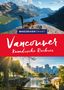 „Baedeker Smart: Vancouver Kanadische Rockies.“ Ein Streifenhörnchen vor Bergkulisse, unten Skyline mit Wasser und Bäumen.
