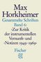 Max Horkheimer: Gesammelte Schriften in 19 Bänden, Buch