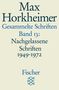 Max Horkheimer: Gesammelte Schriften in 19 Bänden, Buch