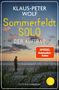 KLAUS-PETER WOLF, Sommerfeldt SOLO, DER AUFTRAG. "SPIEGEL Bestseller-Autor". Strand bei Sonnenuntergang mit Silhouette eines Mannes., Buch