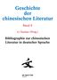 Lutz Bieg: Bibliographie zur chinesischen Literatur in deutscher Sprache 8, Buch