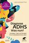 „Diagnose ADHS Was nun?“ Strategien, Tipps und Übungen. Abstrakte bunte Illustration eines Gesichts., Buch