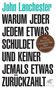 John Lanchester: Warum jeder jedem etwas schuldet und keiner jemals etwas zurückzahlt, Buch