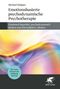 Text: "Michael Klöpper, Emotionsbasierte psychodynamische Psychotherapie. Emotional begreifen, psychodynamisch denken und intersubjektiv arbeiten." Unten rechts ist ein Logo mit einem geflügelten Löwen. Farbige, fließende Wellen in Gelb-, Blau- und Violetttönen., Buch