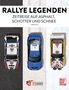 "Rallye: Ikonen des Rallye-Sports" von Jörg Walz. Drei Rennwagen von oben. Unten ein Logo mit Autoabbildung., Buch