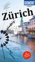 Titel: "Zürich". Weitere Texte: "zünftig!", "MIT GROSSEM CITYPLAN", "WELTKUNST", "An Zürichs 'cooler' Küste". Im Hintergrund Fluss und Stadt., Buch