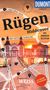 DUMONT DIREKT; Rügen; Hiddensee; MIT GROSSEM FALTPLAN; Hauptsache WEISS; Ein Steg führt zu einem weißen Gebäude im Sonnenuntergang., Buch