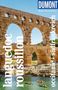 "Languedoc Roussillon", "Occitanie • Südfrankreich", "DuMont Reise-Taschenbuch". Ein antikes Aquädukt über einem Fluss., Buch