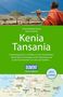 Text: "Sandra Rudolph-Msuya, Diana Schreiber, Kenia, Tansania, Entdeckungsreisen in Ostafrika, DUMONT REISE-HANDBUCH."  
Ein Reiseführer-Cover mit afrikanischer Landschaft und einem Hirten., Buch