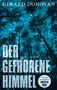 „GERARD DONOVAN“, „DER GEFRORENE HIMMEL“, „Roman Luchterhand“; Waldansicht, Bäume bei Nacht mit blauem Himmel., Buch