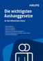 Titel: "Die wichtigsten Aushanggesetze für den öffentlichen Dienst". Unten ein Symbol von zwei verbundenen Ringen.