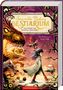 Buchtitel: Smeralda Bohms Bestiarium. Untertitel: Das Rätsel des falschen Basilisken. Ein Mädchen umgeben von fantasievollen Kreaturen., Buch