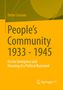 Dieter Gessner: People's Community 1933 - 1945, Buch