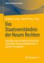 "Das Staatsverständnis der Neuen Rechten" von Matthias Lemke und Daniel Peters. Gelber Hintergrund mit abstrakten Linien., Buch