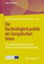 Gelbes Buchcover mit rotem Text: "Die Nachhaltigkeitspolitik der Europäischen Union". Logos unten: Erasmus+ und Springer VS., Buch