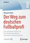 Text: "Der Weg zum deutschen Fußballprofi. Eine qualitative Analyse von Persönlichkeitsstrukturen ehemaliger Nachwuchstalente." Links oben in Blau "BestMasters", rechts "RESEARCH". Unten Logo "Springer"., Buch