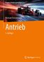 "Antrieb", 3. Auflage. Titelbild mit rotem Rennwagen in Bewegung. Oben: "Handbuch Rennwagentechnik, Band 3"., Buch