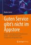 "Guten Service gibt's nicht im Appstore." Ein abstraktes Netz aus geometrischen Formen in Blau und Lila., Buch