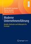 „Moderne Unternehmensführung: Modelle, Methoden und Fallbeispiele“ von Staufenbiel, Spengler, Herzog. Blau-gelber Hintergrund., Buch