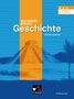 "Buchners Kolleg Geschichte, Einführungsphase. Hybrides Schulbuch." Illustration einer Pyramide in blauen und orangefarbenen Tönen., Buch